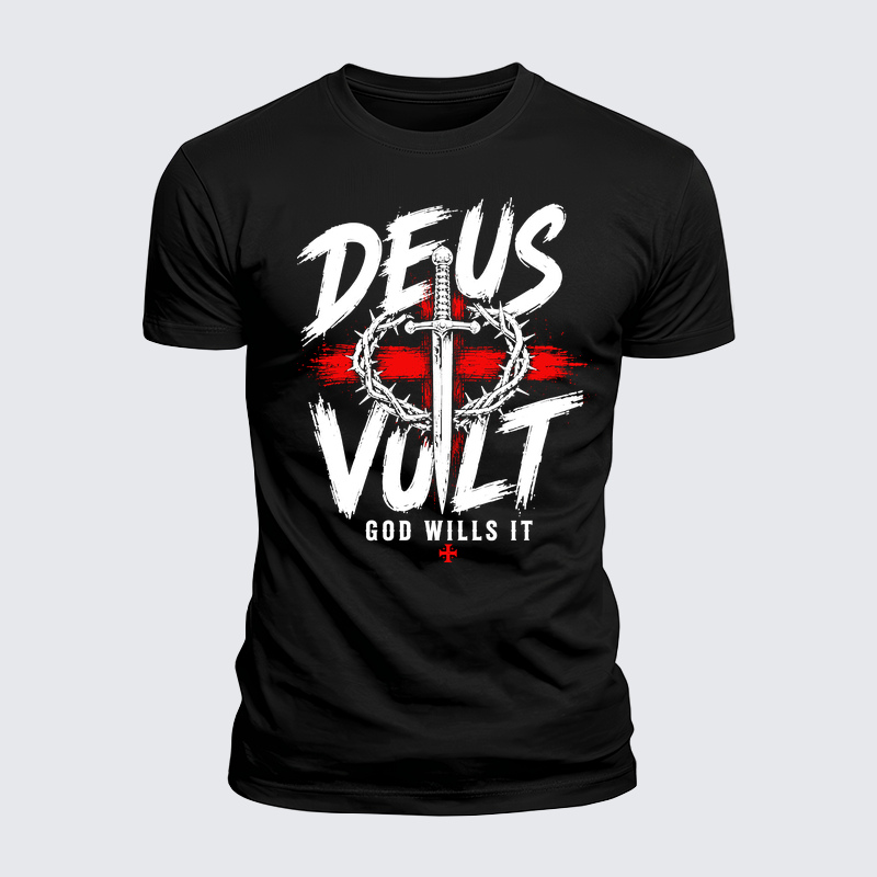 Luxe Mercerized Cotton Tee - Deus Vult