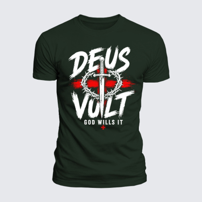 Luxe Mercerized Cotton Tee - Deus Vult