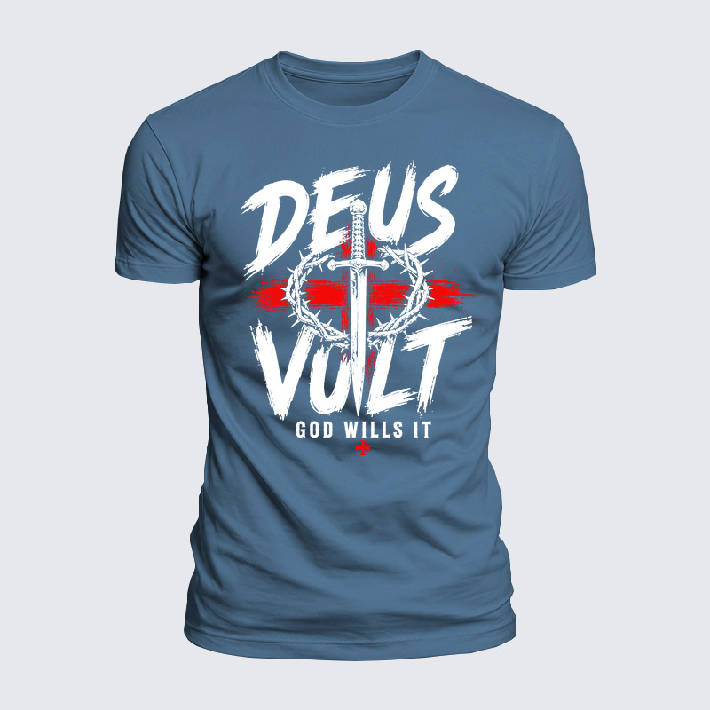 Luxe Mercerized Cotton Tee - Deus Vult