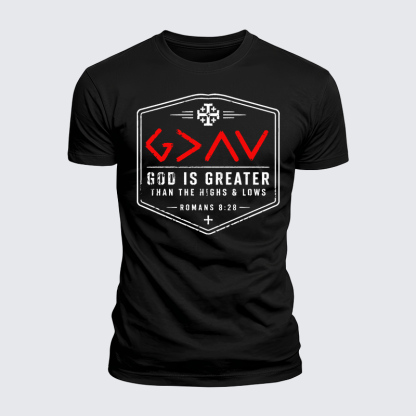 Luxe Mercerized Cotton Tee - God is Greater than the High and Lows