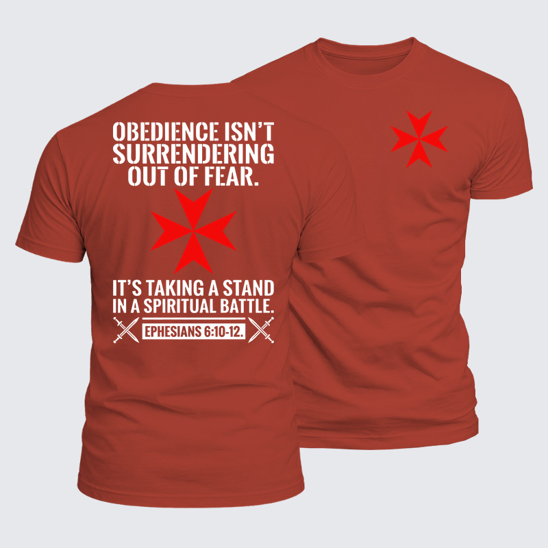 [Copy]Luxe Mercerized Cotton Tee - Obedience Isn't Surrendering Out Of Fear