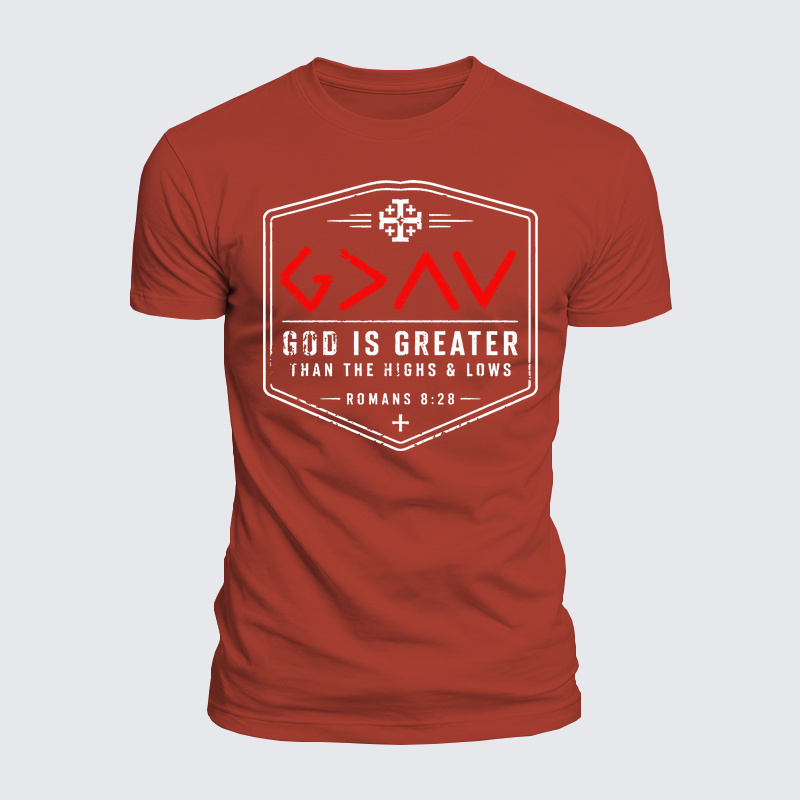 Luxe Mercerized Cotton Tee - God is Greater than the High and Lows