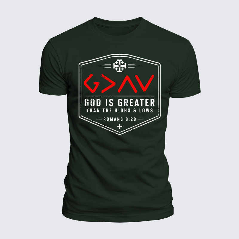 Luxe Mercerized Cotton Tee - God is Greater than the High and Lows