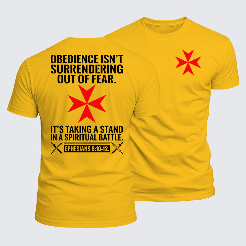 [Copy]Luxe Mercerized Cotton Tee - Obedience Isn't Surrendering Out Of Fear