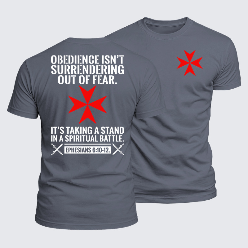 [Copy]Luxe Mercerized Cotton Tee - Obedience Isn't Surrendering Out Of Fear