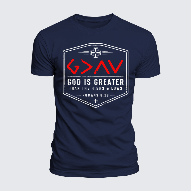 Luxe Mercerized Cotton Tee - God is Greater than the High and Lows
