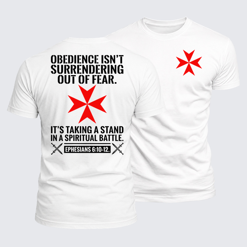 [Copy]Luxe Mercerized Cotton Tee - Obedience Isn't Surrendering Out Of Fear
