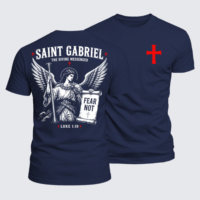 Luxe Mercerized Cotton Tee - Saint Gabriel The Divine Messenger 