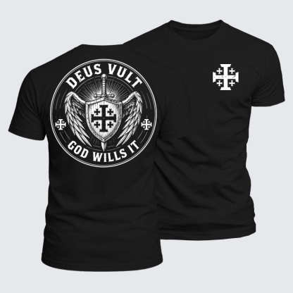 Luxe Mercerized Cotton Tee - Deus Vult