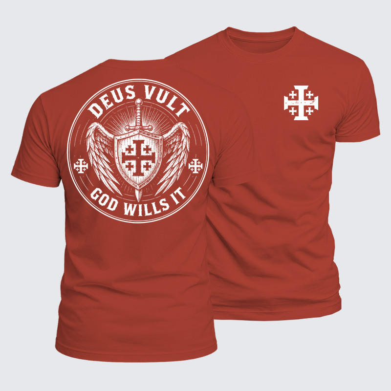 Luxe Mercerized Cotton Tee - Deus Vult