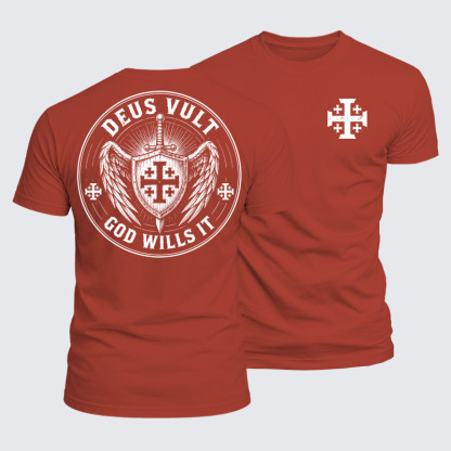 Luxe Mercerized Cotton Tee - Deus Vult