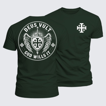 Luxe Mercerized Cotton Tee - Deus Vult