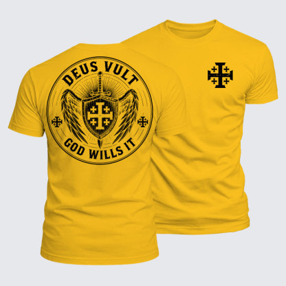 Luxe Mercerized Cotton Tee - Deus Vult