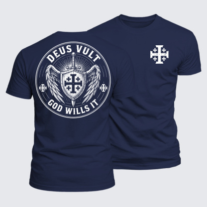 Luxe Mercerized Cotton Tee - Deus Vult
