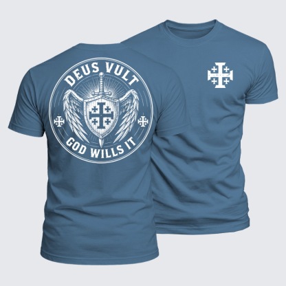 Luxe Mercerized Cotton Tee - Deus Vult