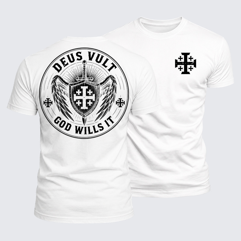 Luxe Mercerized Cotton Tee - Deus Vult