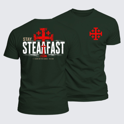 [Copy]Luxe Mercerized Cotton Tee - Stay Steadfast