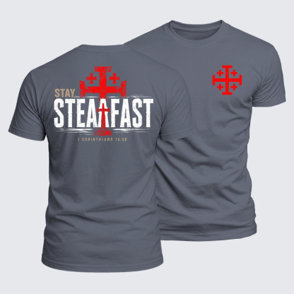 [Copy]Luxe Mercerized Cotton Tee - Stay Steadfast