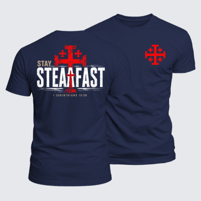 [Copy]Luxe Mercerized Cotton Tee - Stay Steadfast