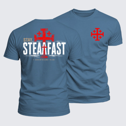 [Copy]Luxe Mercerized Cotton Tee - Stay Steadfast
