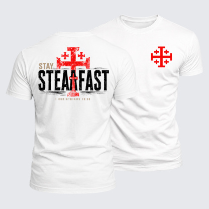 [Copy]Luxe Mercerized Cotton Tee - Stay Steadfast