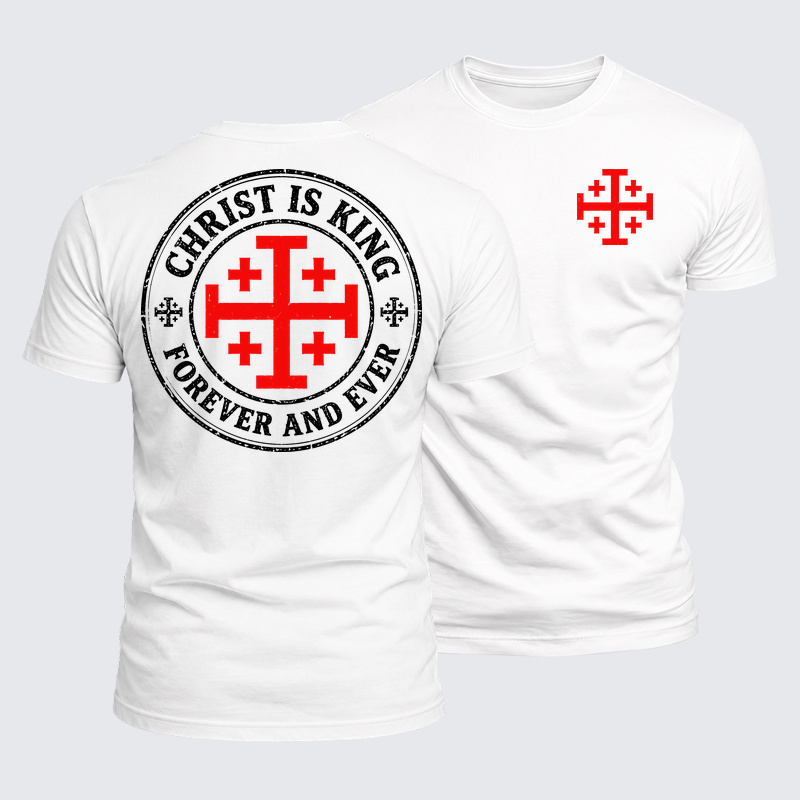 Luxe Mercerized Cotton Tee - Christ Is King Forever And Ever