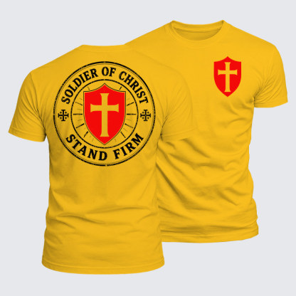 Luxe Mercerized Cotton Tee - Soldier Of Christ Stand Firm