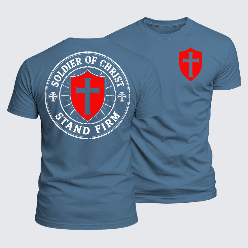Luxe Mercerized Cotton Tee - Soldier Of Christ Stand Firm