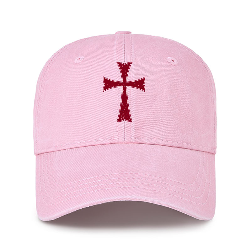 Heritage Washed Cap-Knights Templar Crusader Cross
