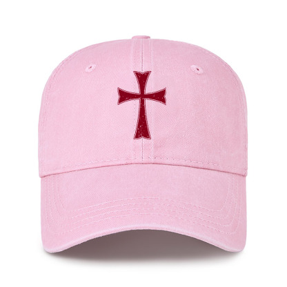 Heritage Washed Cap-Knights Templar Crusader Cross