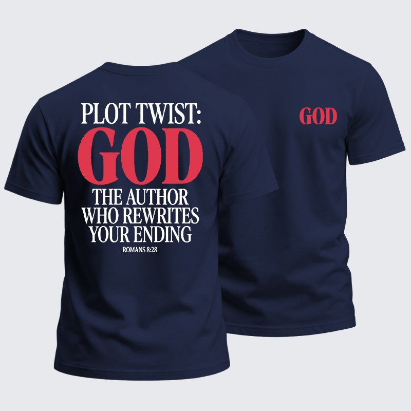 Heavyweight Cotton Tee - God Rewrites Your Ending
