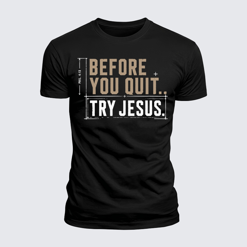 [Copy]Luxe Mercerized Cotton Tee - A Man Who Kneels Can Stand Against Anything