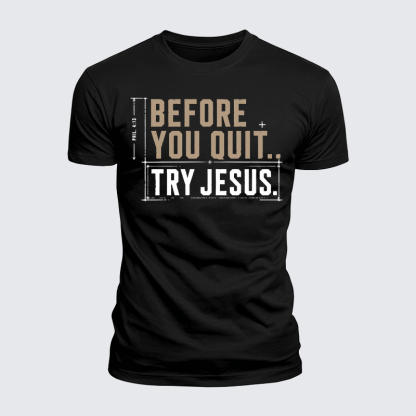 [Copy]Luxe Mercerized Cotton Tee - A Man Who Kneels Can Stand Against Anything