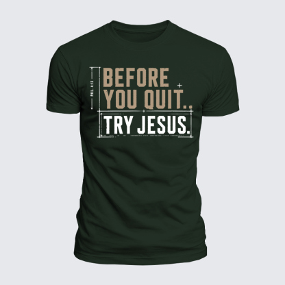 [Copy]Luxe Mercerized Cotton Tee - A Man Who Kneels Can Stand Against Anything