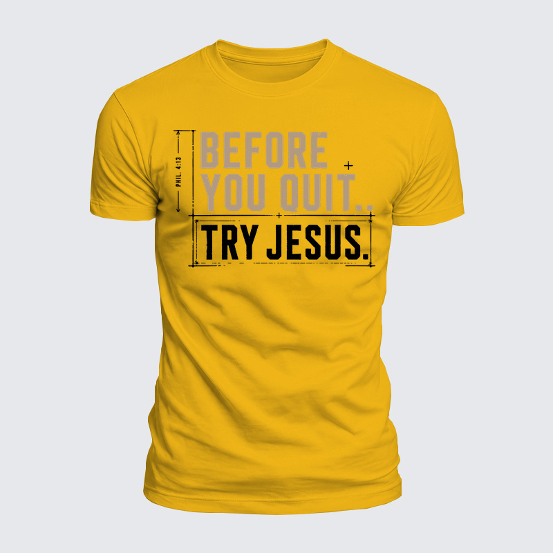 [Copy]Luxe Mercerized Cotton Tee - A Man Who Kneels Can Stand Against Anything