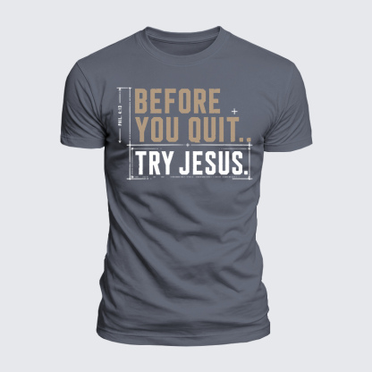 [Copy]Luxe Mercerized Cotton Tee - A Man Who Kneels Can Stand Against Anything