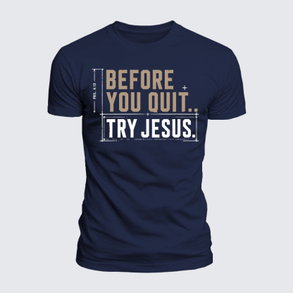[Copy]Luxe Mercerized Cotton Tee - A Man Who Kneels Can Stand Against Anything