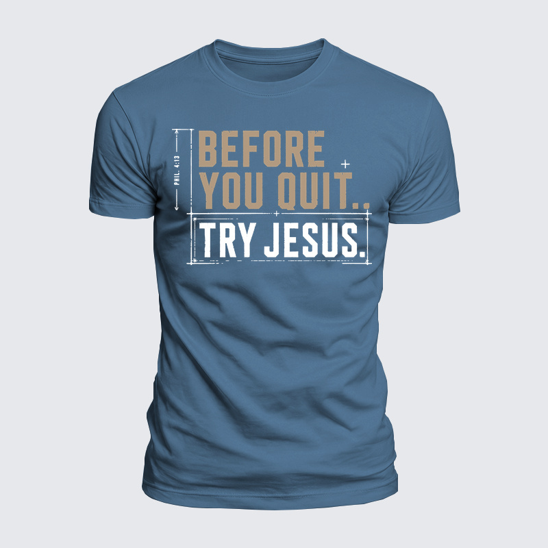 [Copy]Luxe Mercerized Cotton Tee - A Man Who Kneels Can Stand Against Anything