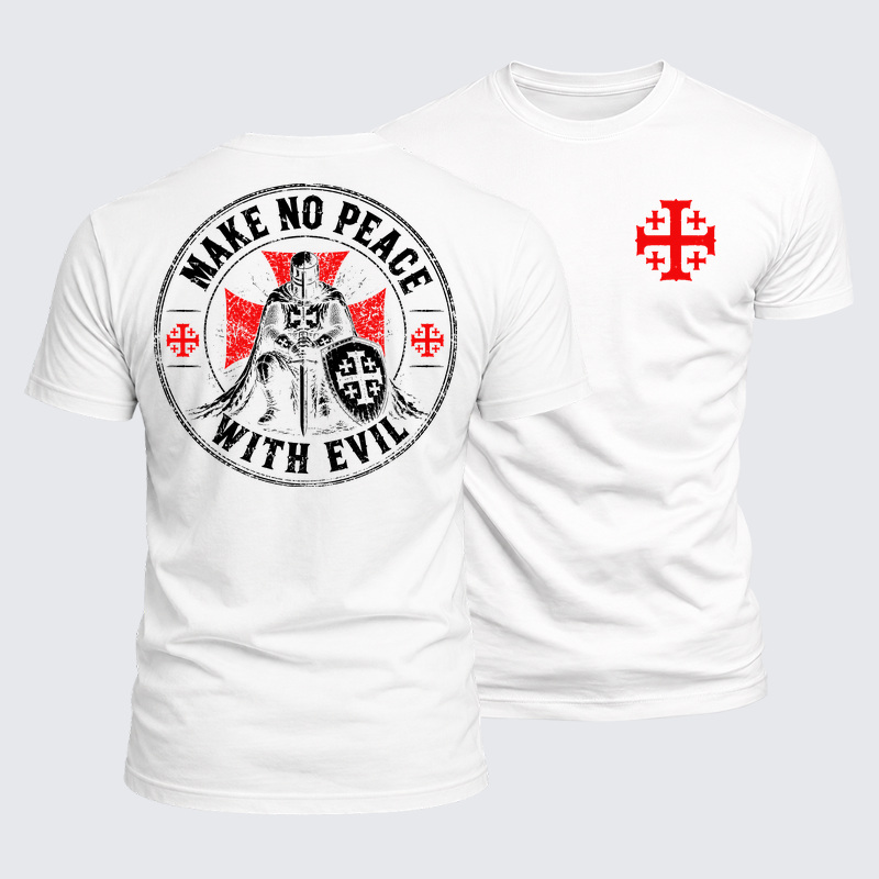 [Copy]Luxe Mercerized Cotton Tee - Make No Peace With Evil 