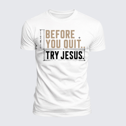 [Copy]Luxe Mercerized Cotton Tee - A Man Who Kneels Can Stand Against Anything
