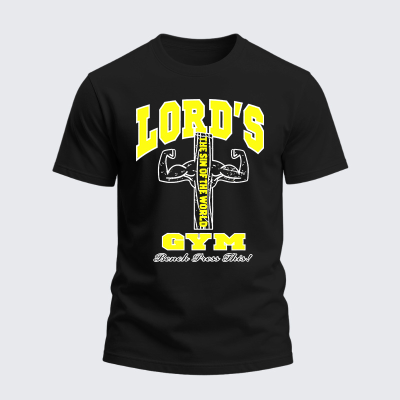 Man Of God Husband Dad Jesus God Christian Cotton T-Shirt