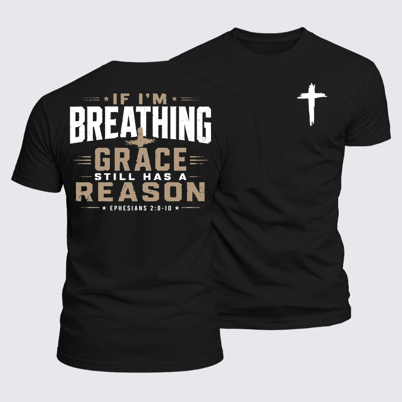 Man Of God Husband Dad Jesus God Christian Cotton T-Shirt