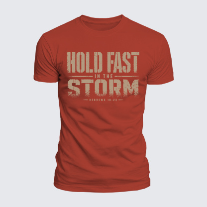 Luxe Mercerized Cotton Tee - Hold Fast In The Storm