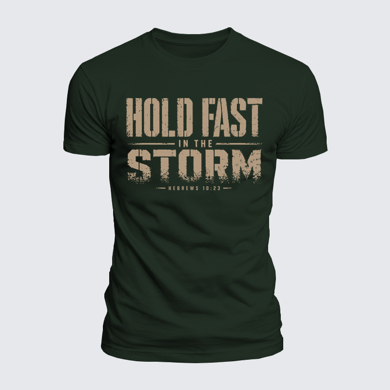 Luxe Mercerized Cotton Tee - Hold Fast In The Storm