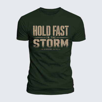 Luxe Mercerized Cotton Tee - Hold Fast In The Storm