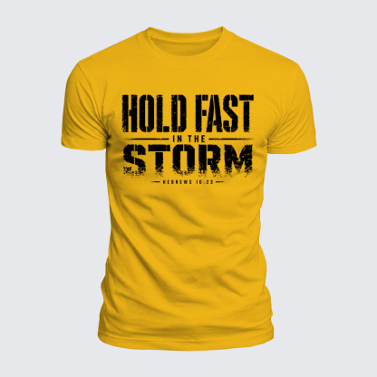 Luxe Mercerized Cotton Tee - Hold Fast In The Storm
