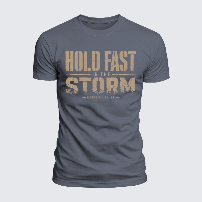 Luxe Mercerized Cotton Tee - Hold Fast In The Storm