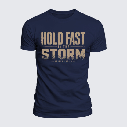 Luxe Mercerized Cotton Tee - Hold Fast In The Storm