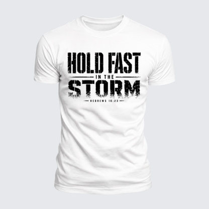 Luxe Mercerized Cotton Tee - Hold Fast In The Storm