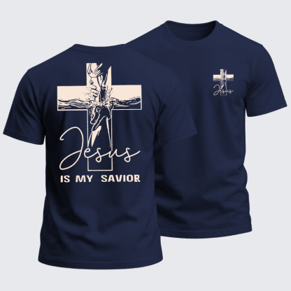 Heavyweight Cotton Tee - Jesus Is My Savior